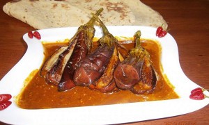 Curry cu vinete si susan-"Fried brinjal sesame curry"-reteta  srilankeza