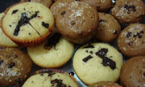 Muffins cu fulgi de ciocolata