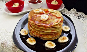 Pancakes cu banane