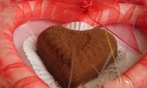 Praline de ciocolata umplute cu crema de ness - Valentine`s day