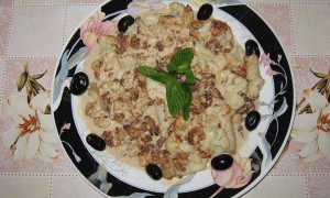 Salata de conopida cu pasta de susan - Maqdous zahra