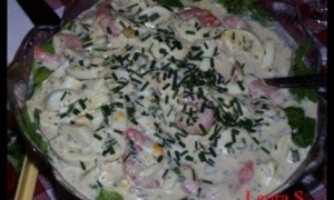 Salata De Oua Cu Creveti(shrimps)