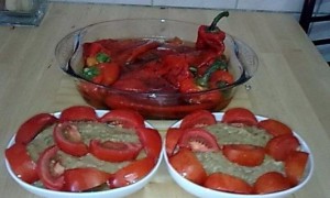 Salata de vinete cu ardei capia tocat in salata
