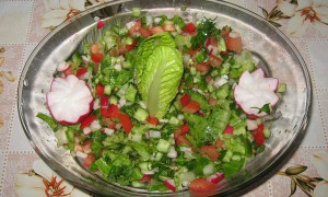 Salata mixta -stil arab"Salatit Khodar Meshakel"