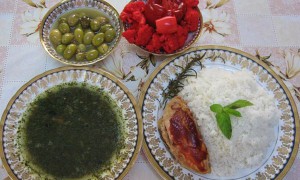Supa de iuta cu pui -"Mlukhieh"-Specific tarilor arabe