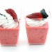 Mousse de căpșuni pentru desert la pahar