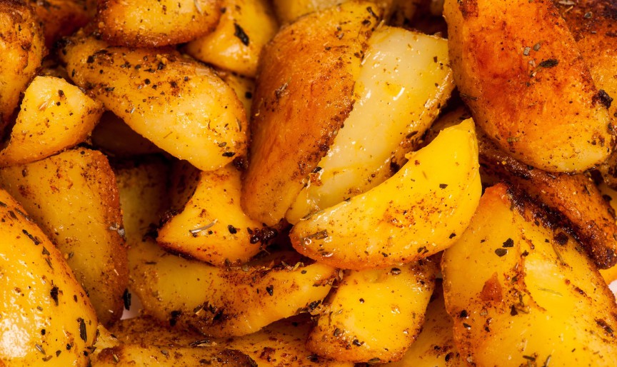 Cartofi în crustă de muștar