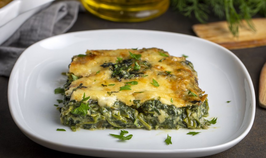 Spanac gratinat – iese delicios și se face ușor