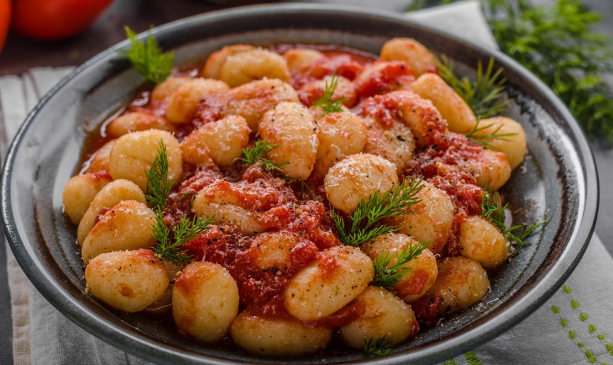 Gnocchi cu sos Arrabbiata