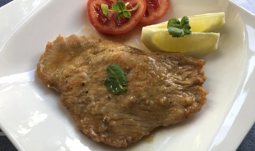 Cotlet de vițel în sos de lămâie (Scaloppine al limone) - rețeta originală