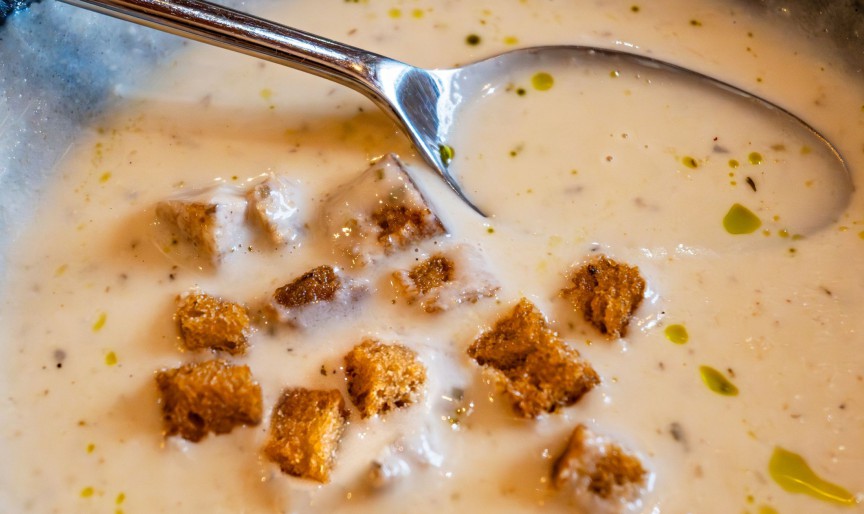 Supă cremă de usturoi de post