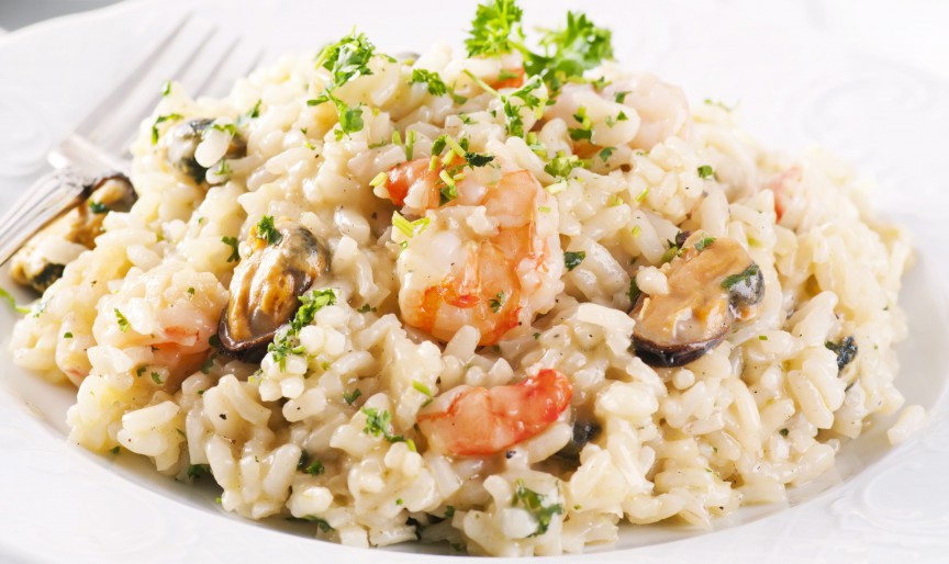Risotto cu fructe de mare