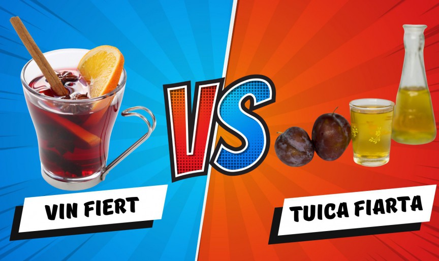 Țuica fiartă vs. vin fiert - care este alegerea ideală pentru iarnă?