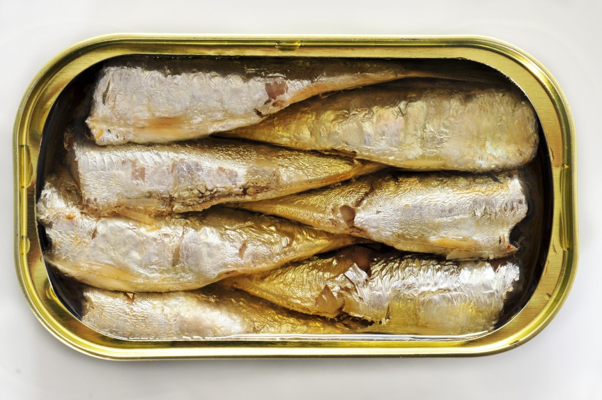 Conservă de sardine în ulei de floarea soarelui