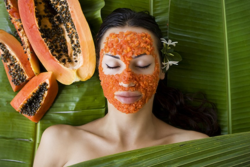 masca de fata cu papaya