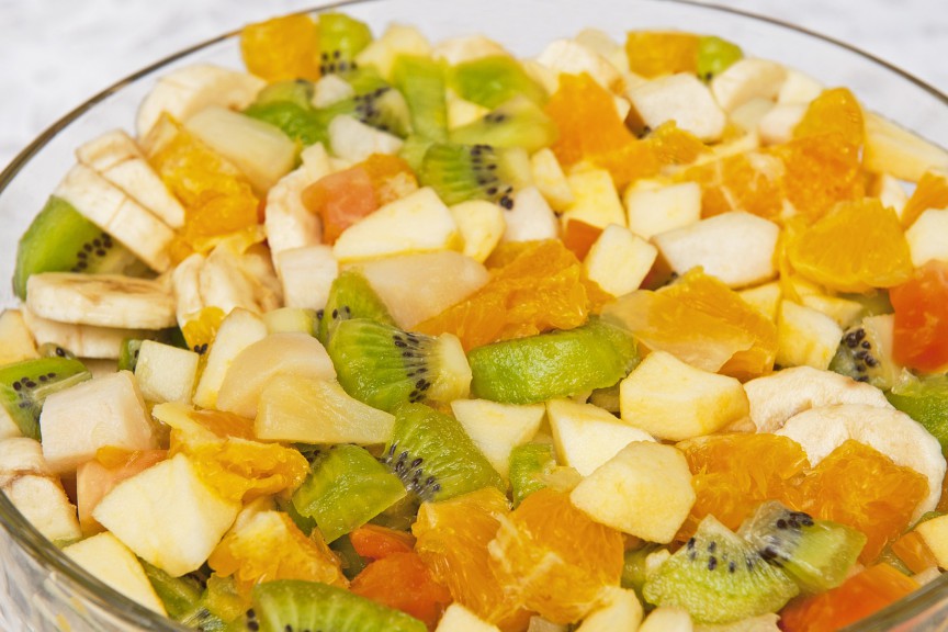 Salată de fructe în dieta Rina