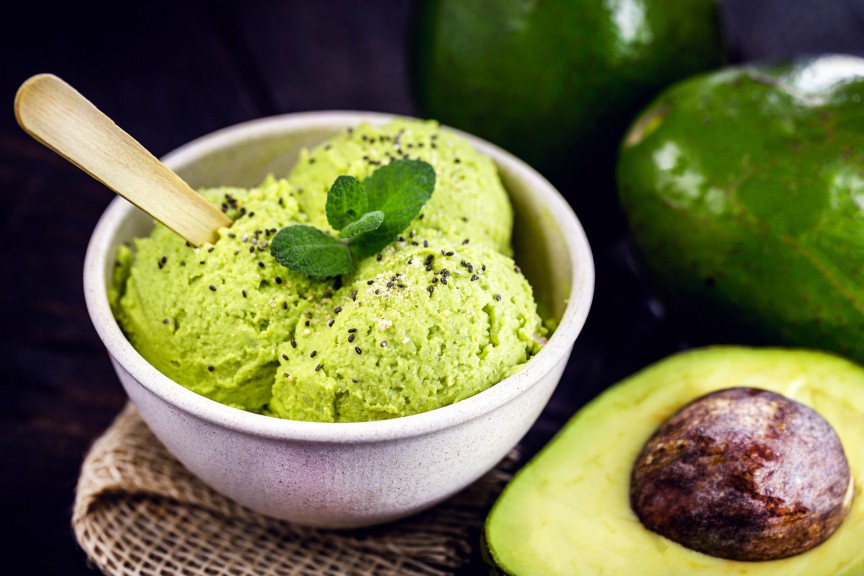 Înghețată vegană de avocado